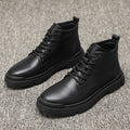Men's Breathable Leather Middle Cut Tooling Boots
