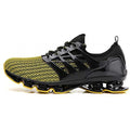 Men's Mesh Breathable Trail Runners Sneakers Yellow Black