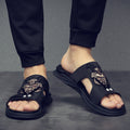 Men's Embroidered Cloth Open Toe Sandals
