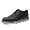 Men's Trend Casual Leather Breathable Shoes Black